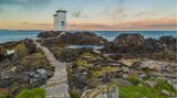 Lecuhtturm von Port Ellen auf der Insel Islay