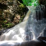Hareshaw Linn Waterfall im Northumberland-Nationalpark