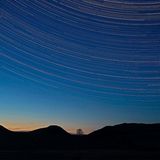 Sternschnuppen im Northumberland Nationalpark