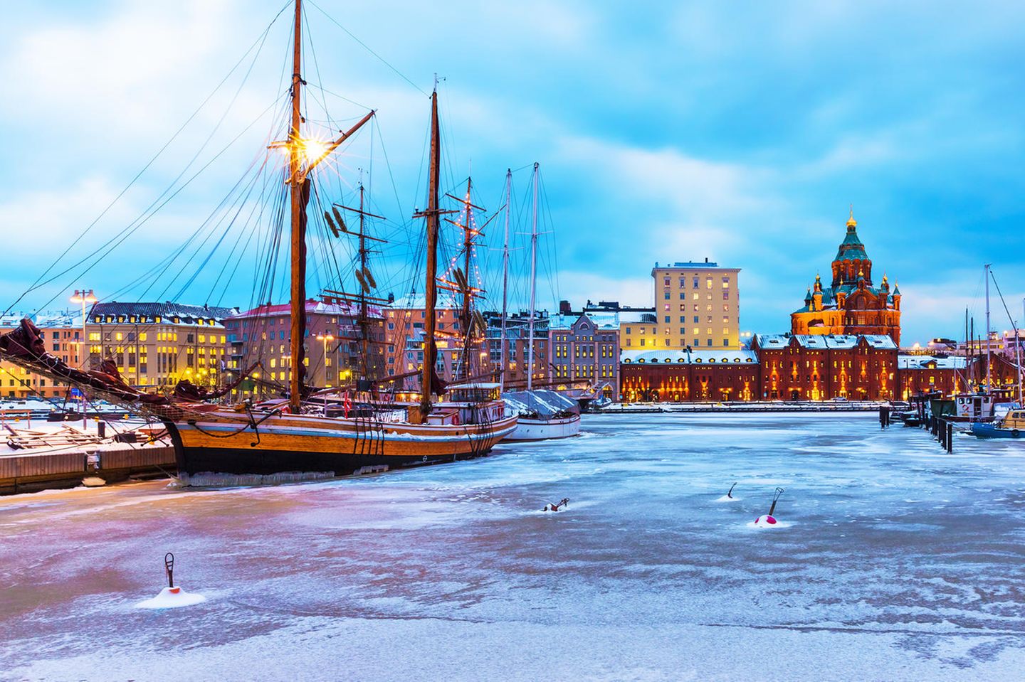 Helsinki, Finnland Winter in Helsinki