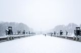 Vigeland-Skulpturenpark in Oslo im Winter