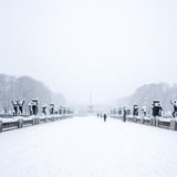 Vigeland-Skulpturenpark in Oslo im Winter