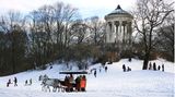 Winter im Englischen Garten in München