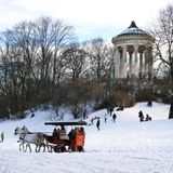 Winter im Englischen Garten in München