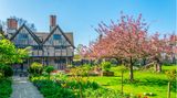 Hall's Croft gardens in Stratford Upon Avon, England