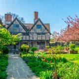 Hall's Croft gardens in Stratford Upon Avon, England