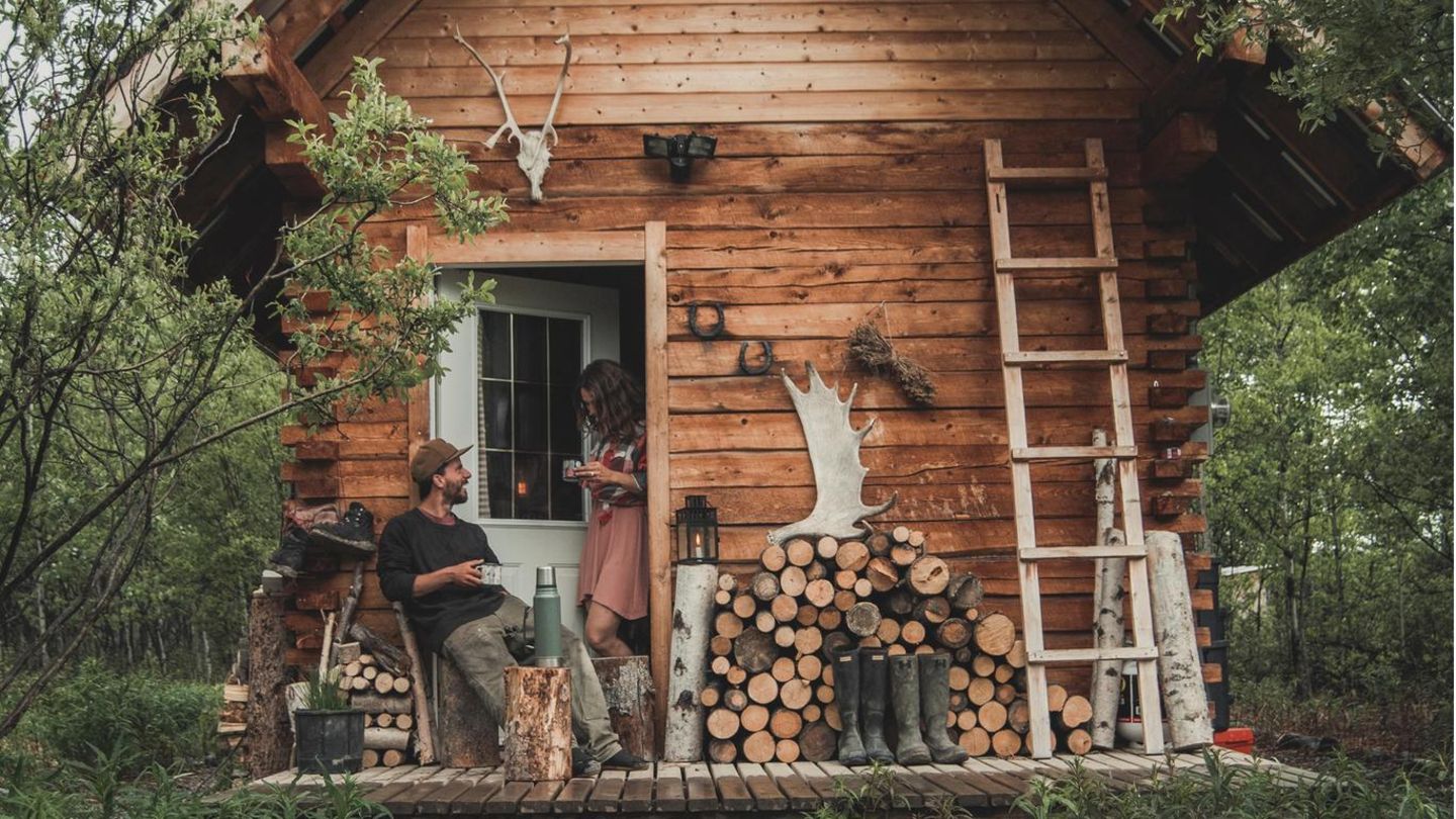 Ein Leben wie Jack London? Die Behausung, in der der Abenteurer während des Klondike-Goldrauschs lebte, steht nicht weit von dieser Hütte