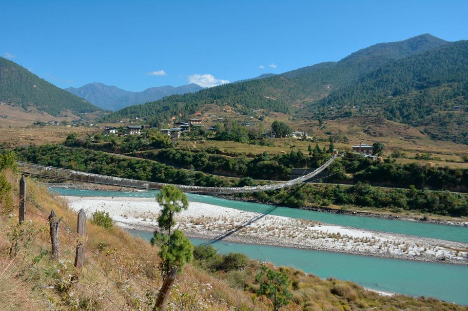 Die Brücke Punakha