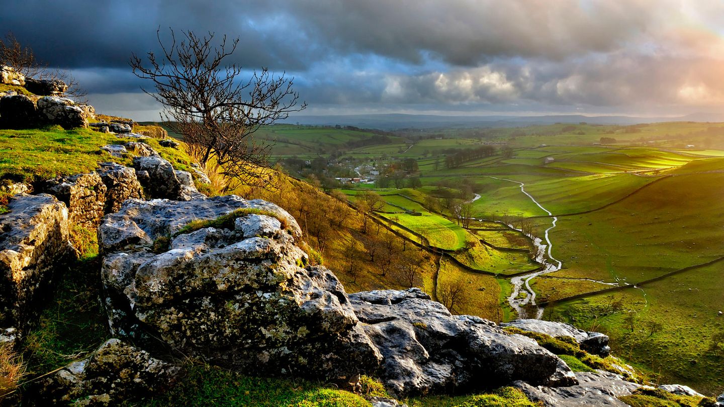 Malham Cove in Yorkshire