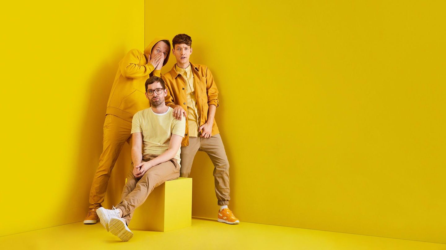 Flo, Markus und Lukas (von links nach rechts) bringen ihr Publikum zum Hüpfen, Tanzen, Zappeln – und dank ihrer Texte zum Grinsen.