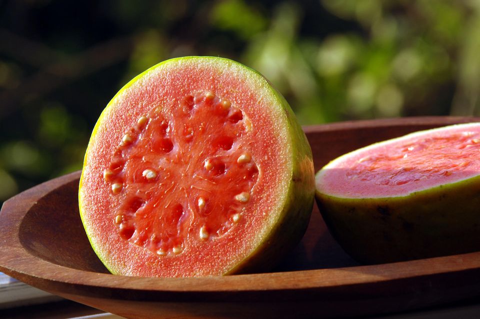 Aufgeschnittene Guave