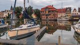 Boote im Hafen von Glückstadt
