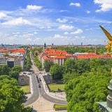 Friedensengel mit Blick über München