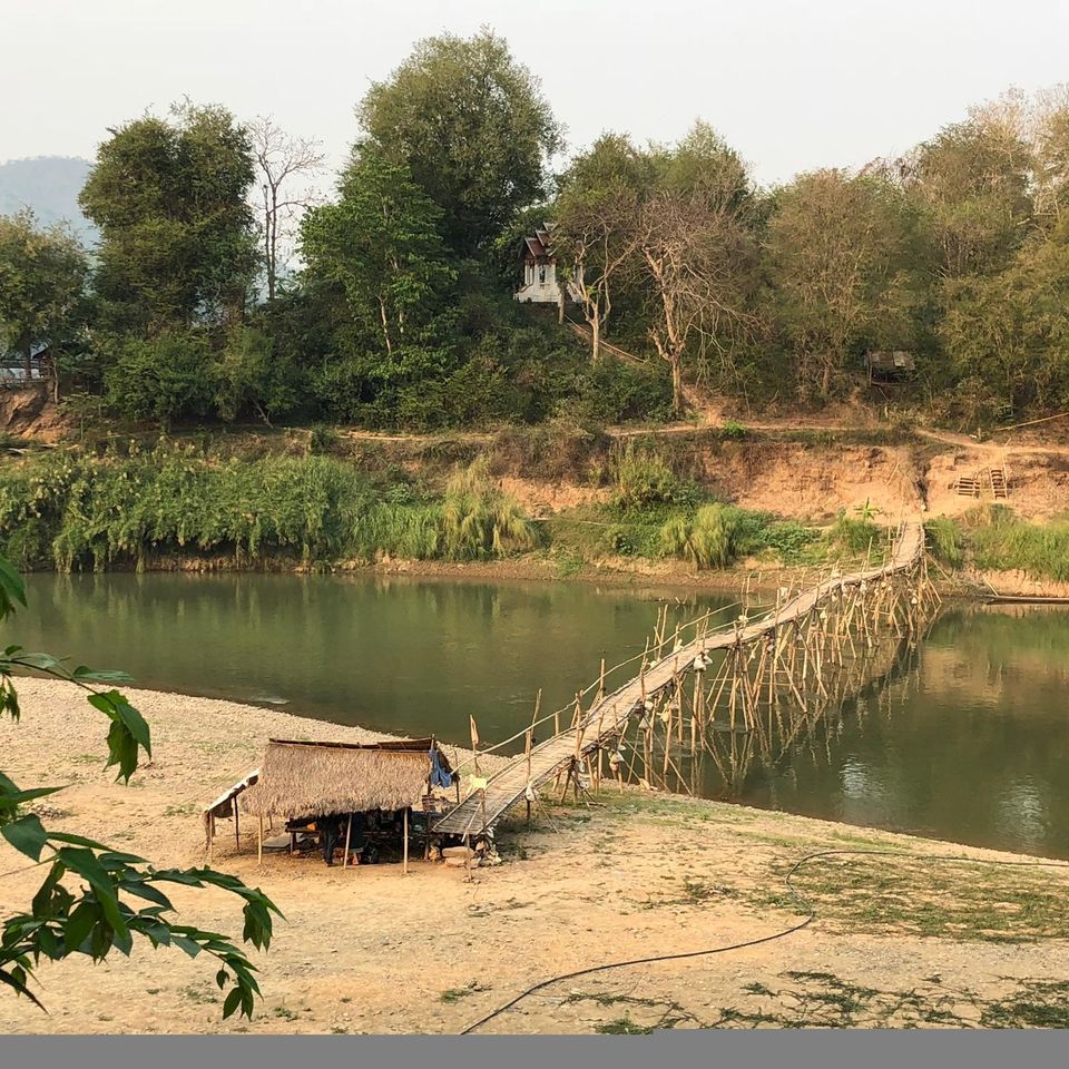 Hütte am Mekong in Luang Prabang