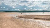 Looking east on Carradale Bay Beach in Argyll and Bute, Scotland - Kintyre