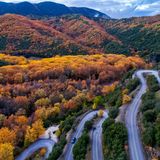 Zickzack-Straße im Vikos-Aoos Nationalpark