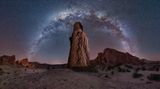 Image Name: El Vigia  Photographer Name: Gonzalo Javier Santile  Year: 2022  Image Description: <p>A strong, hot wind known as Los Colorados was blowing when I took this photograph in Cafayete, Argentina, so I buried my tripod the best I could, using rocks to stabilise it. The image consists of 20 shots – six of the sky and six of the foreground, shot at 15mm with a shutter speed of 20 seconds. I love the combination of the Milky Way and these unique mountain rocks.</p>  Copyright: © Gonzalo Javier Santile, Argentina, 2nd Place, National Awards, Creative, 2022 Sony World Photography Awards