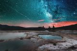 Image Name: Stars over Yellowstone  Photographer Name: Mazin Alhassan  Year: 2022  Image Description: <p>An astrophotography shot at the Norris Geyser Basin, the hottest geyser basin in Yellowstone. It is located near the northwest edge of Yellowstone Caldera near Norris Junction and on the intersection of three major faults.</p>  Copyright: © Mazin Alhassan, Saudi Arabia, Winner, National Awards, Landscape, 2022 Sony World Photography Awards