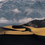 Image Name: Golden Snake  Photographer Name: Yawar Abbas  Year: 2022  Image Description: <p>In the light from this spectacular sunset the cold desert at Skardu looks like a Golden Snake.</p>  Copyright: © Yawar Abbas, Pakistan, Winner, National Awards, Travel, 2022 Sony World Photography Awards
