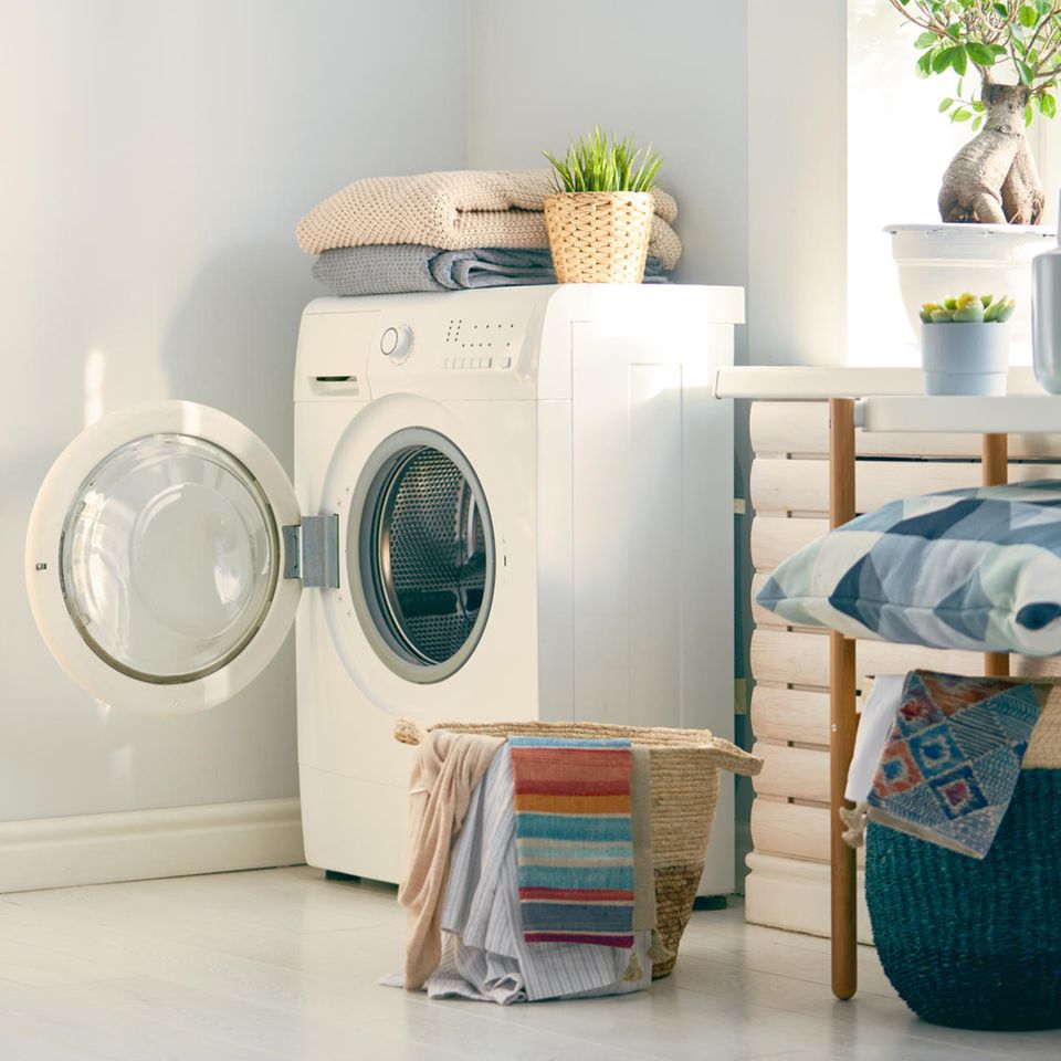 Waschmaschine im Badezimmer