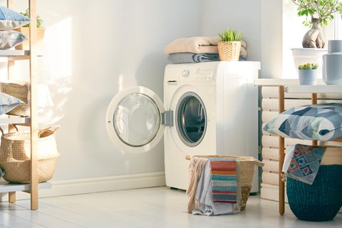 Waschmaschine im Badezimmer