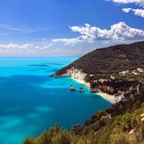 Blick von oben auf Baia delle Zagare