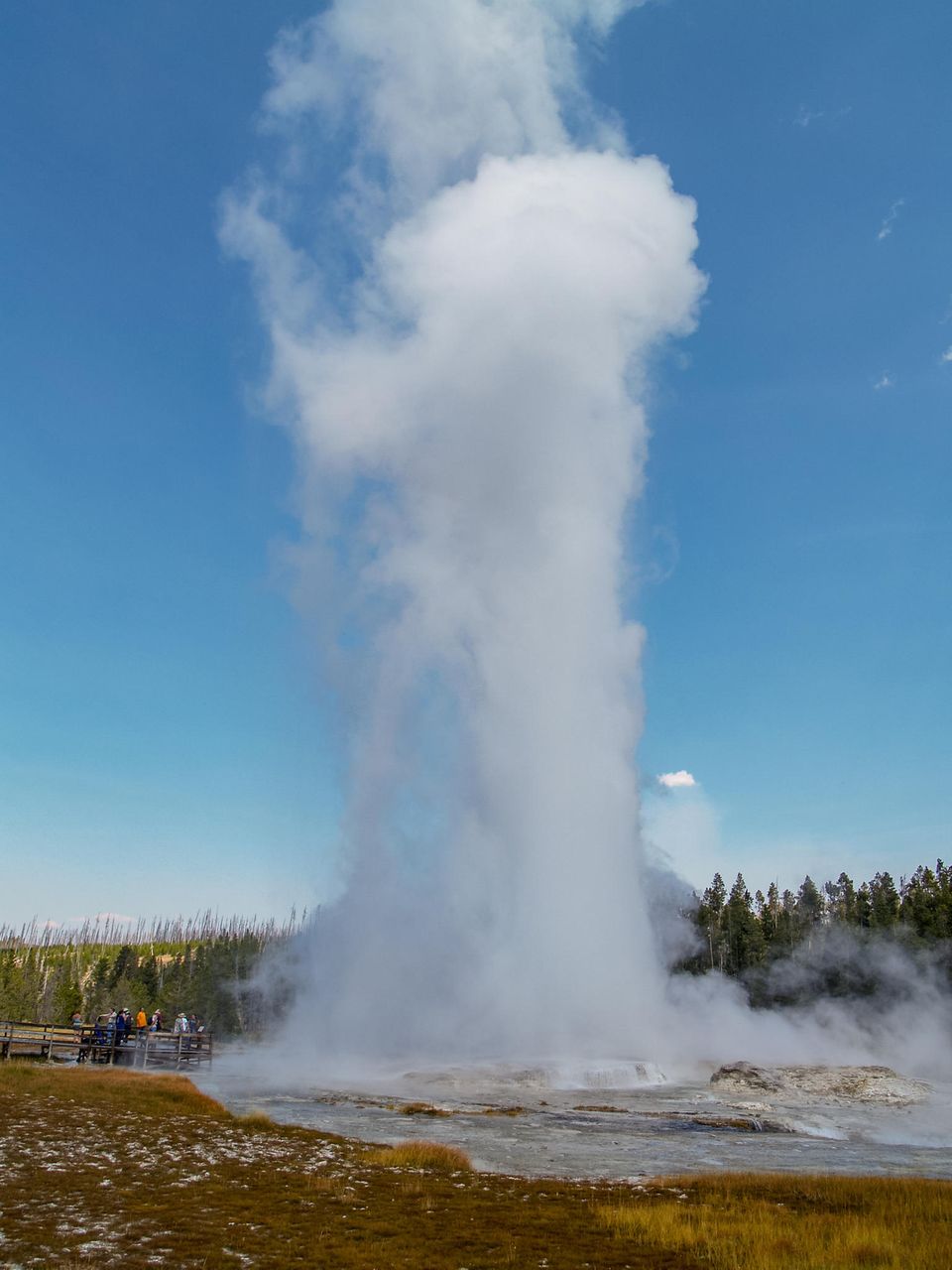 Giant Geysir im Yellowstone-Nationalpark Giant Geysir im Yellowstone-Nationalpark