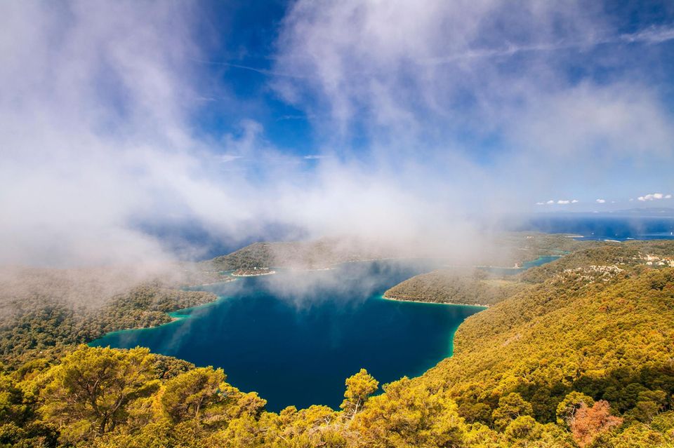 Die Blaupause für andere Nationalparks im Land. Ein Viertel der Insel Mljet steht unter Schutz, auch der Große See  1.5004