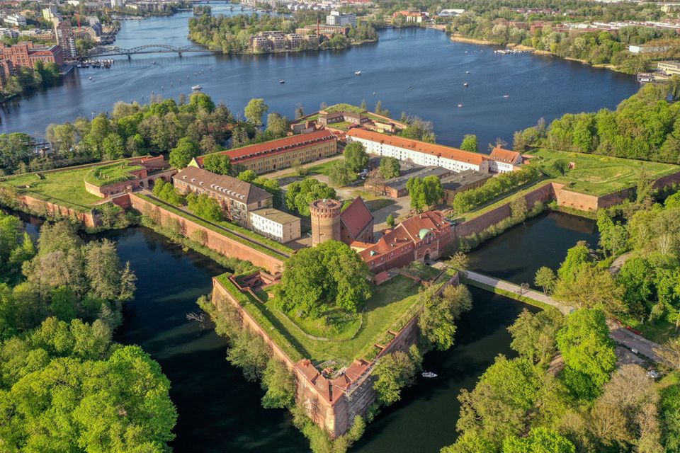 Luftaufnahme der Zitadelle Spandau in Berlin Luftaufnahme der Zitadelle Spandau in Berlin