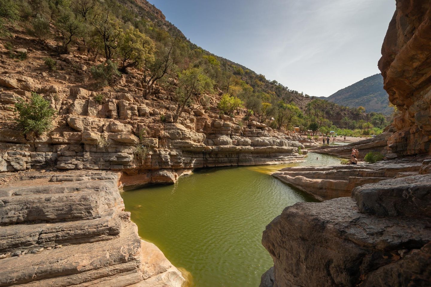 Paradise Valley Blick auf einen Naturpool im Paradise Valley