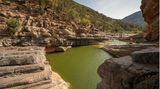 Blick auf einen Naturpool im Paradise Valley