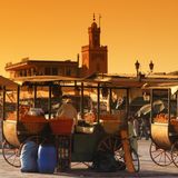 Abendliche Impression vom Djemaa El Fna