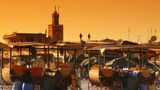 Abendliche Impression vom Djemaa El Fna