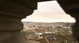 Baden-Württemberg, Stuttgart: Wolken die leicht gelb gefärbt sind bringen Saharastaub