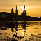 Sonnenuntergan in Dresden