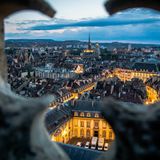 Blick von Turm Philippe le Bon auf die Stadt Dijon