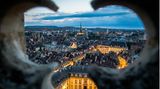 Blick von Turm Philippe le Bon auf die Stadt Dijon