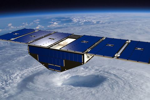 Satellit über der Erde