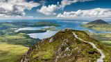 Blick von der Spitze des Diamond Hill im Connemara Nationalpark