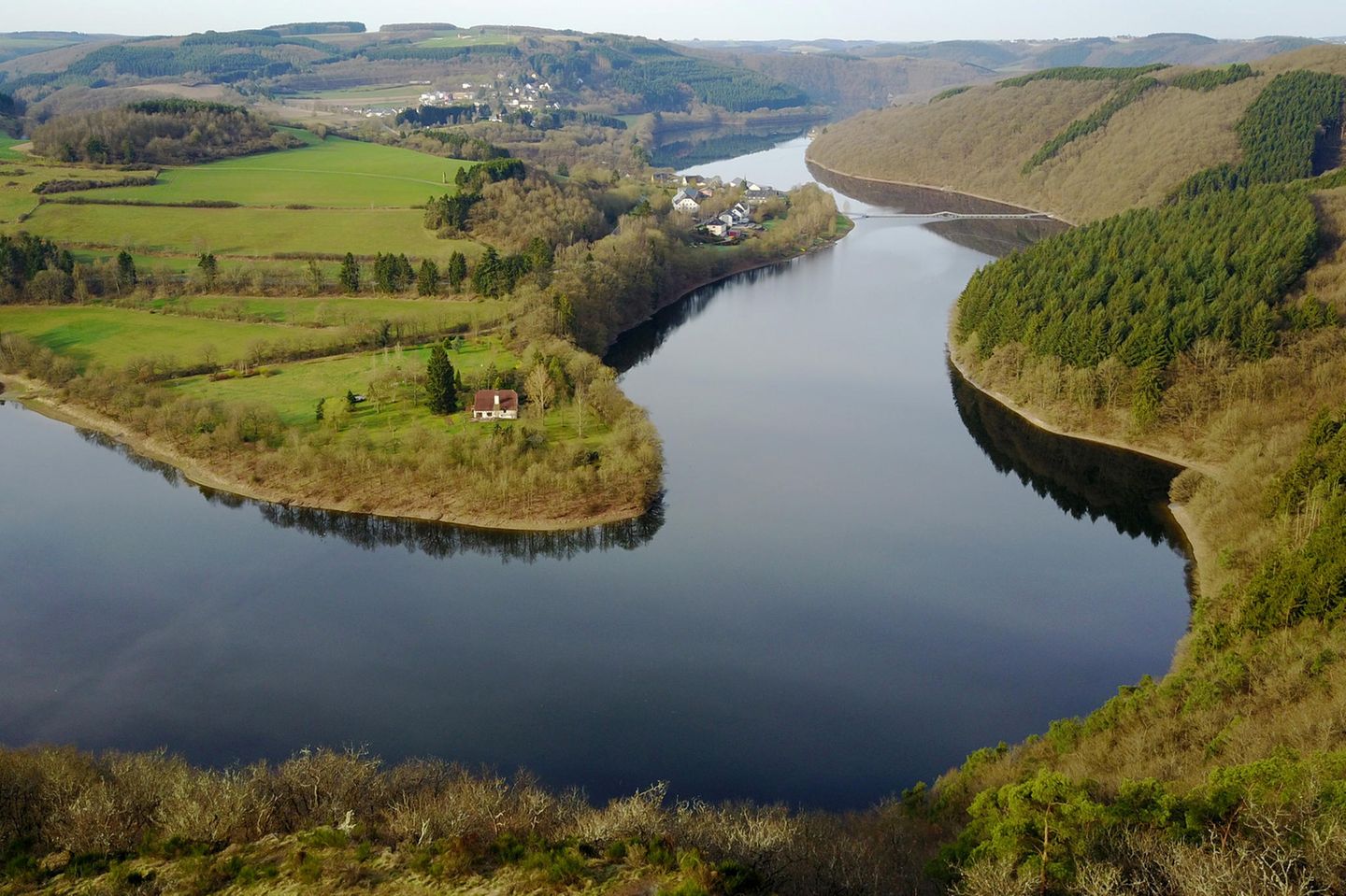 Wo liegt der Naturpark Obersauer? Lultzhausen, Stausee im Naturpark Obersauer