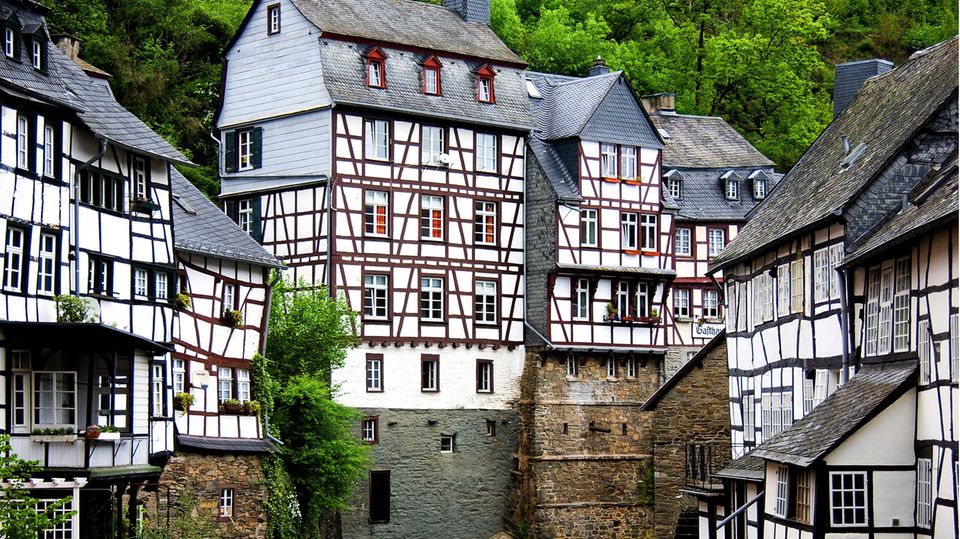 Fachwerkhäuser in Monschau Fachwerkhäuser in Monschau