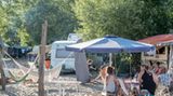 Campingplatz auf Sand