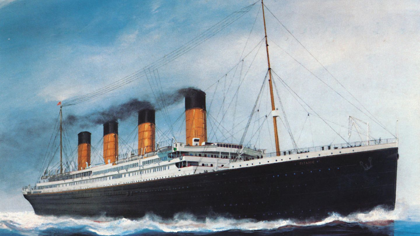Titanic auf dem Meer