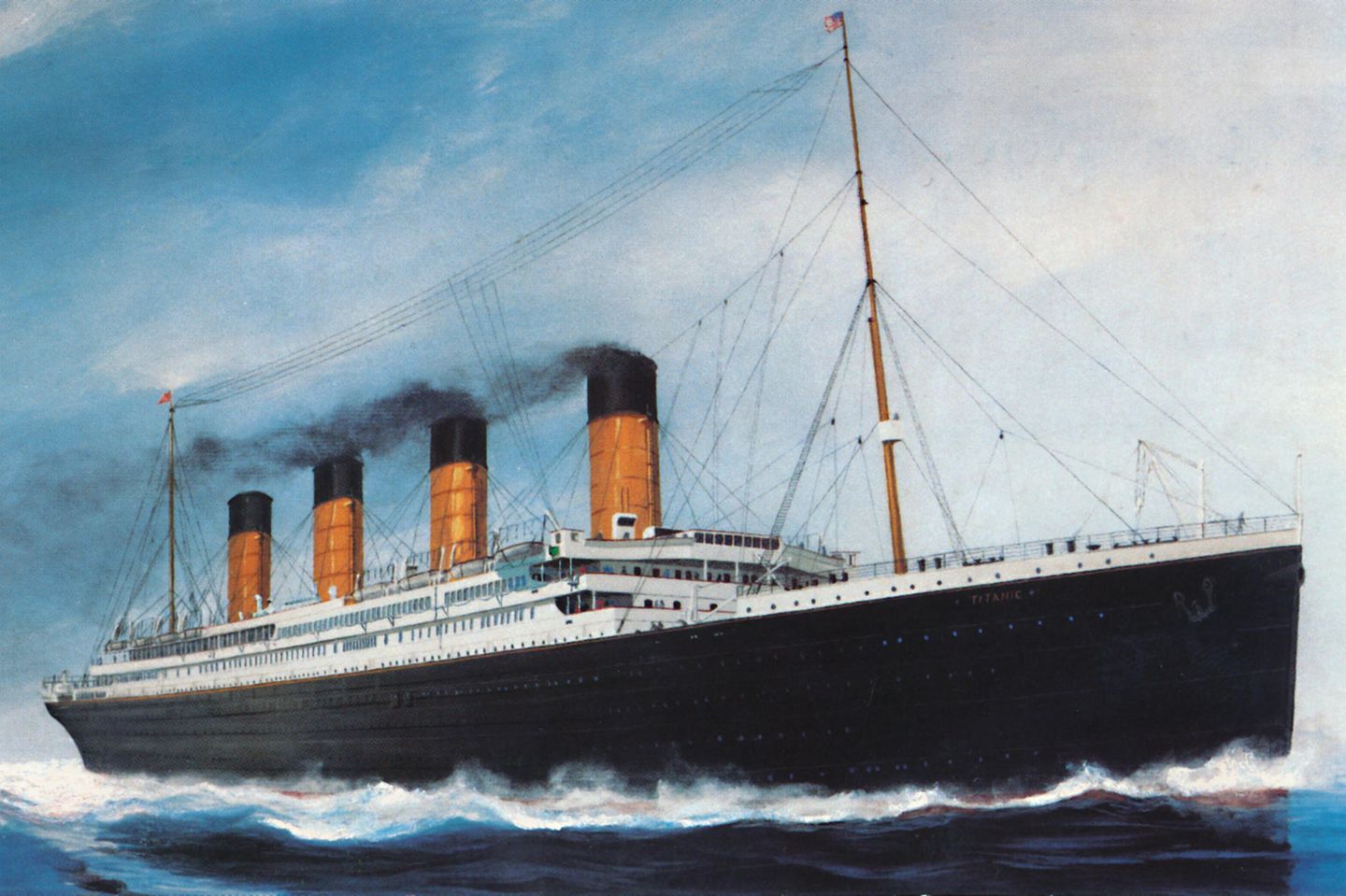 Titanic auf dem Meer