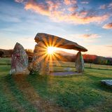 Sonnenuntergang am Pentre Ifan