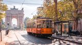 Tram in Mailand