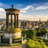 Blick auf Edinburgh, Schottland
