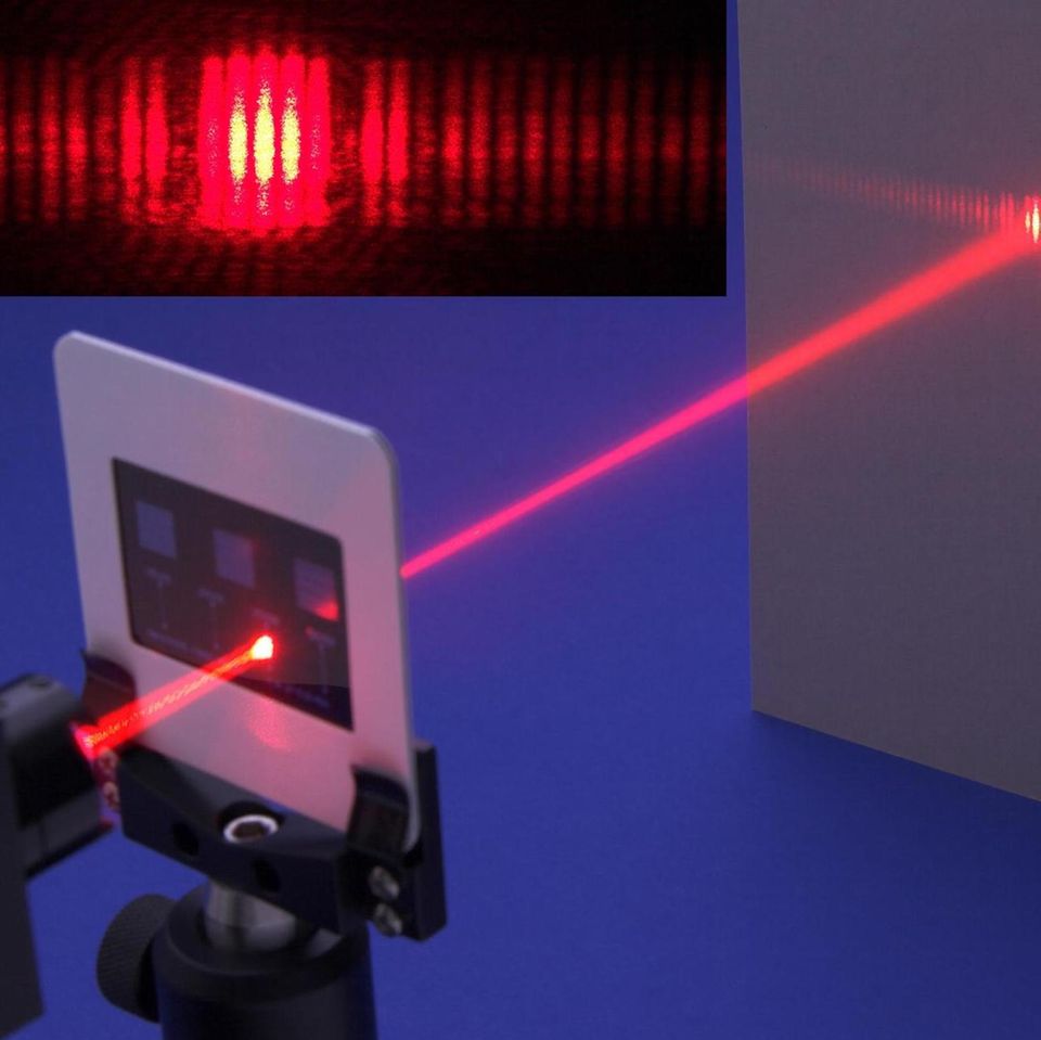 Doppelspalt-Experiment mit einem Laser