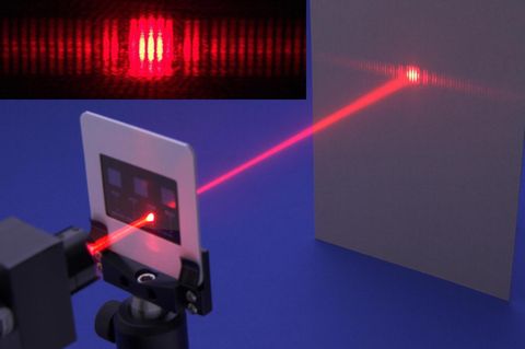 Doppelspalt-Experiment mit einem Laser