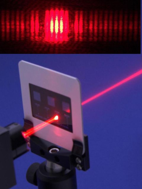 Doppelspalt-Experiment mit einem Laser